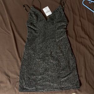Forever 21 Knit Dress Black/Silver